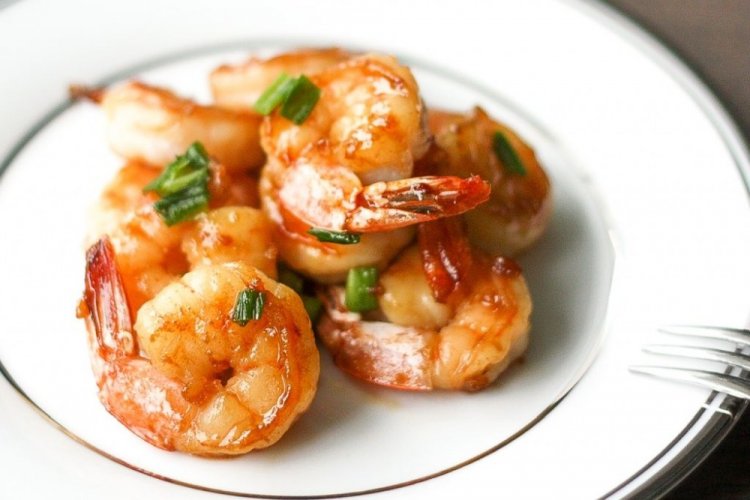 Fried Shrimp with Honey