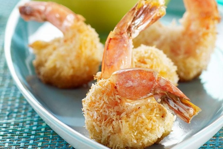 Fried Shrimp in Coconut Breading