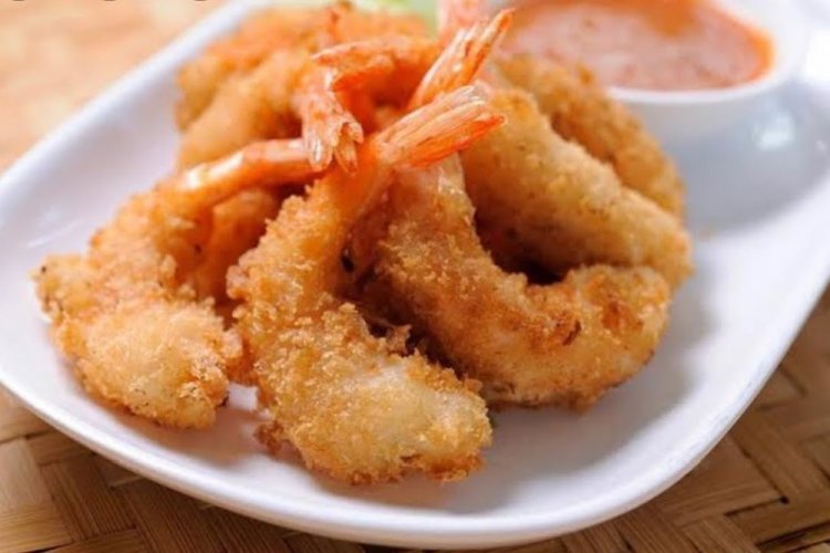Fried Shrimp in Breadcrumbs