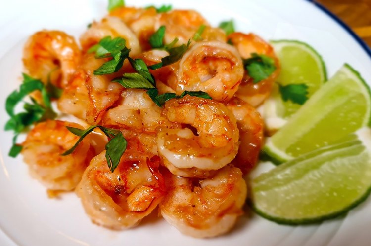 Fried Shrimp with Lime