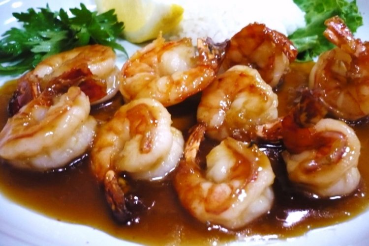 Fried Shrimp in Teriyaki Sauce