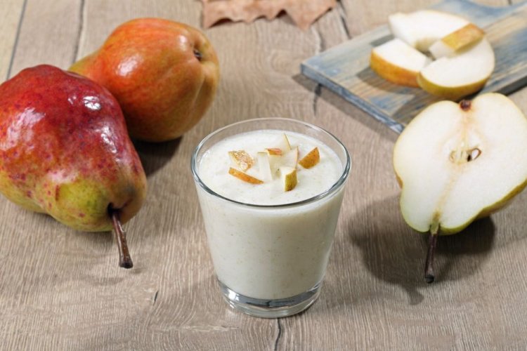 Birnen-Smoothie mit Quark