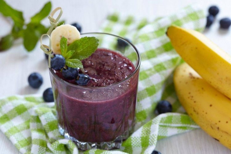 Heidelbeer-Bananen-Smoothie
