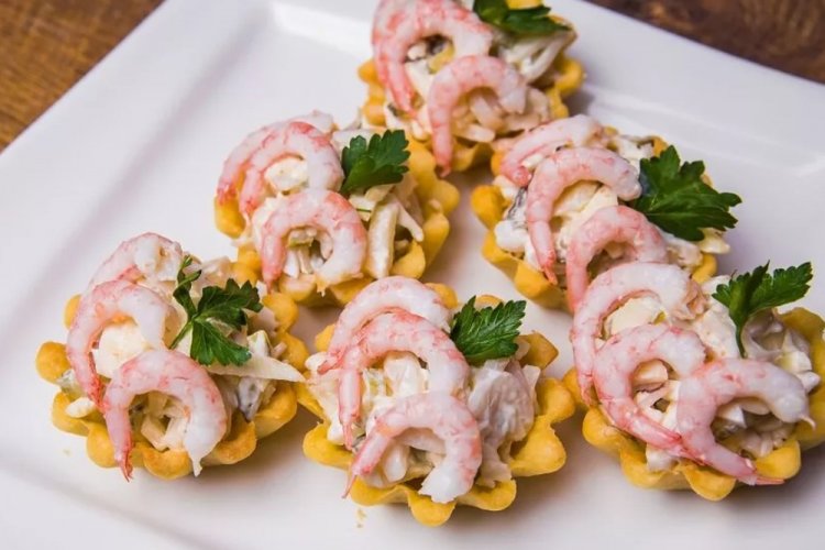 Thunfisch-Tartelettes mit Meeresfrüchten