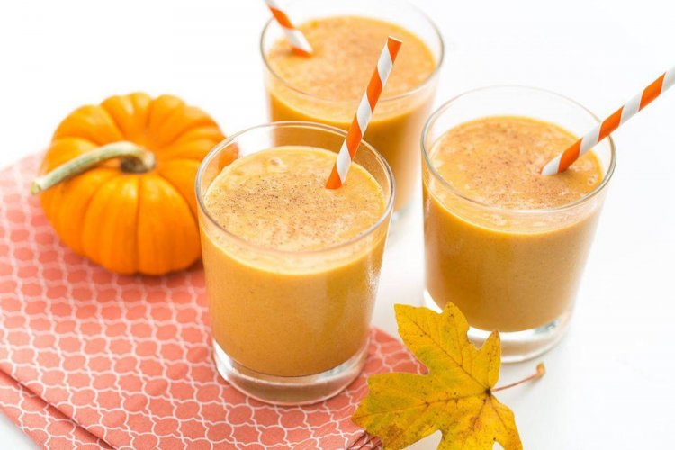 Milk Smoothie with Pumpkin