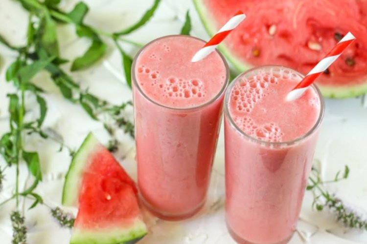 Batido de sandía con yogur