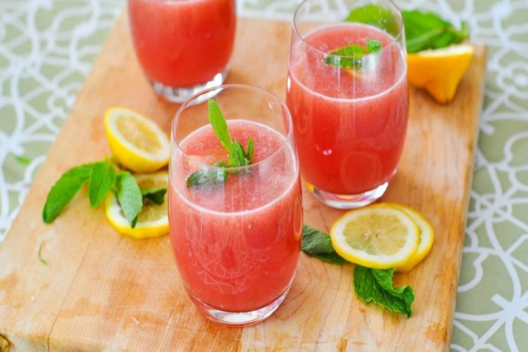 Batido de sandía con limón