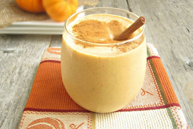 Batido de calabaza con leche