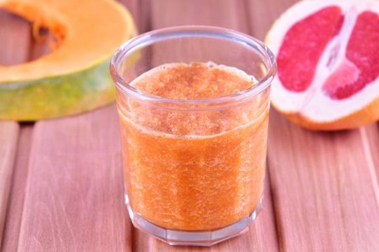 Batido de pomelo y calabaza