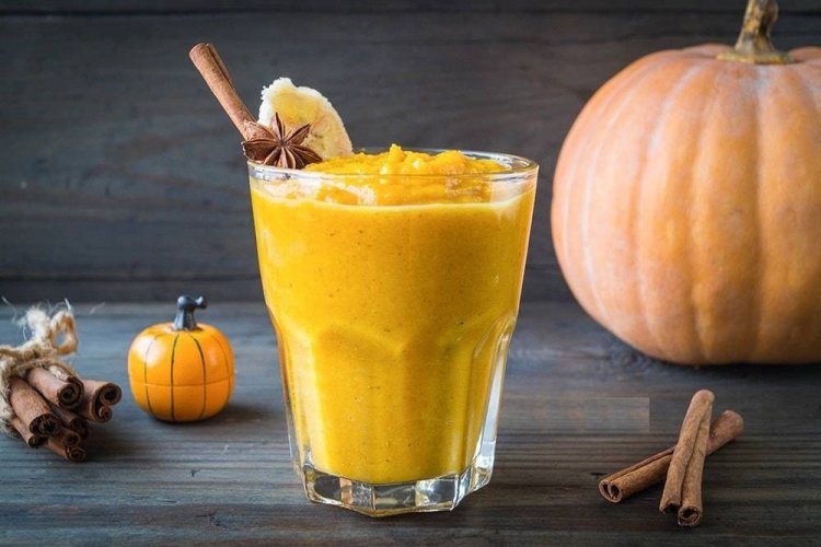 Batido de calabaza y plátano