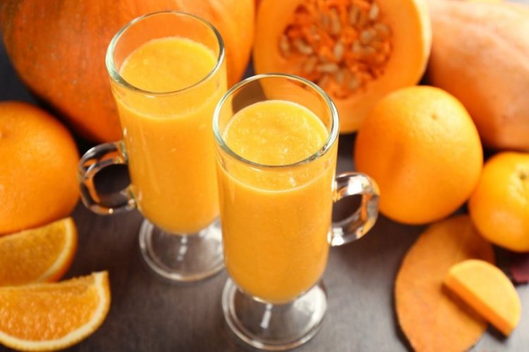 Batido de naranja y calabaza