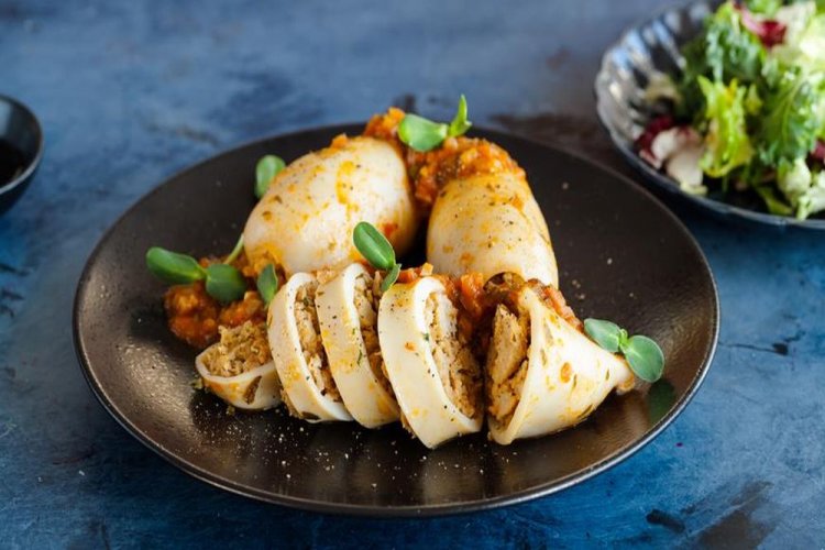 Squid Stuffed with Meat