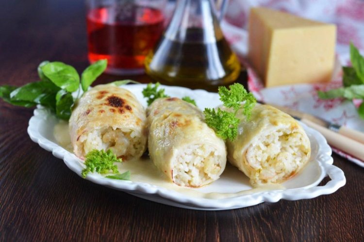 Squid Stuffed with Shrimp and Rice