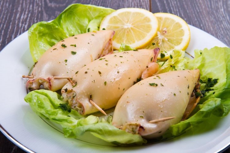 Italian-Style Stuffed Squid