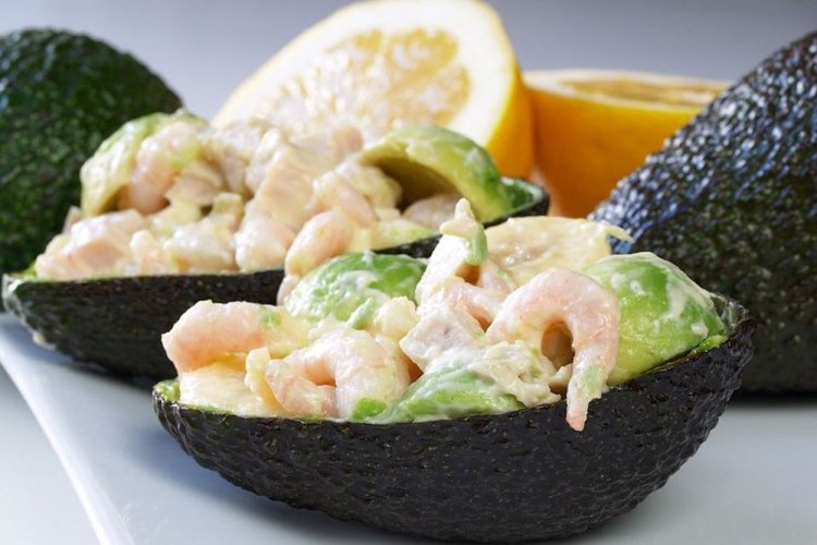 Avocado Stuffed with Shrimp