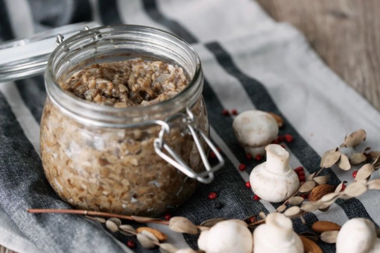 Oven-Baked Mushroom Caviar