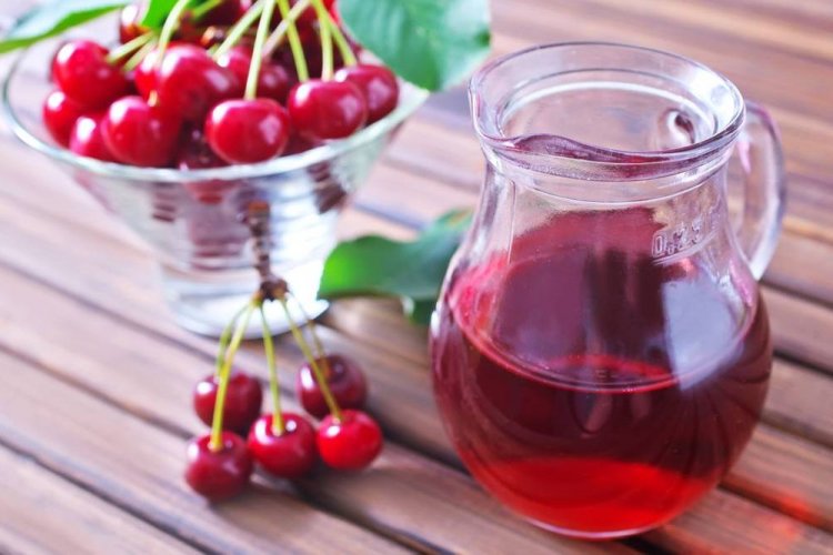 Compota de cereza con miel