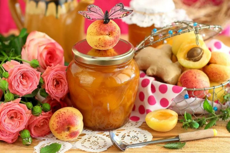 Mermelada de albaricoque con jengibre