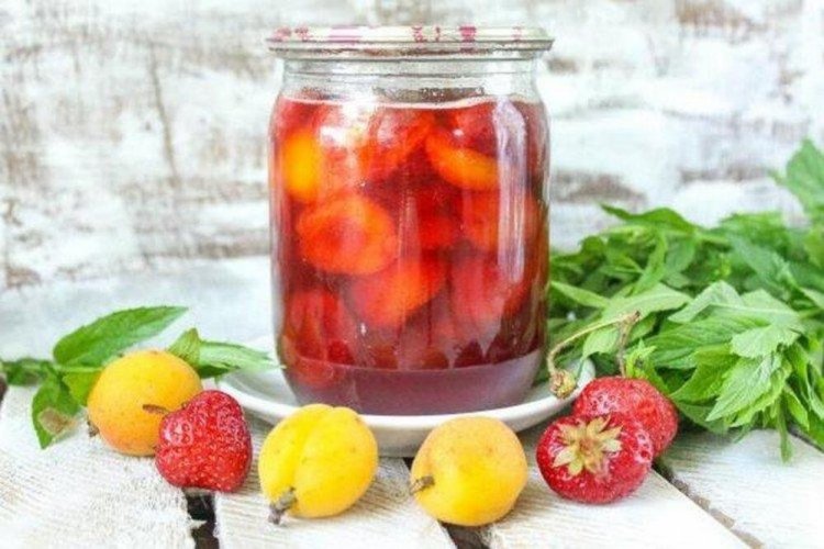 Mermelada de fresa y albaricoque