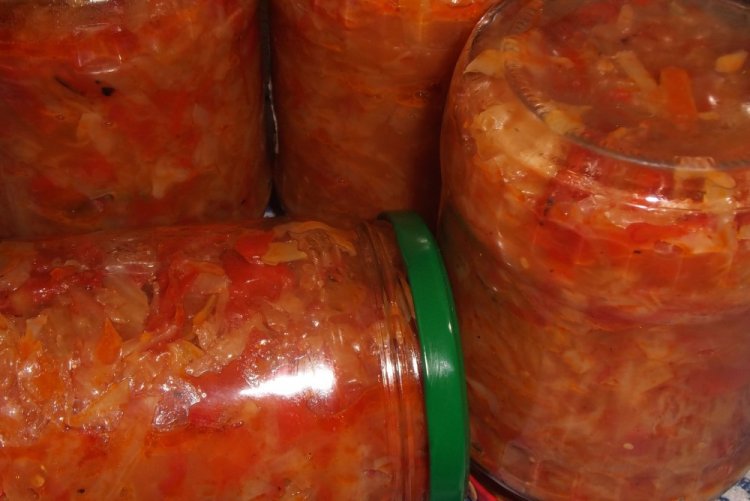 Kohl in Tomate im Slow Cooker