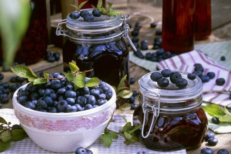 Blueberry Jam with Gelatin