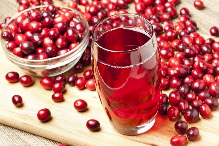 Jugo de arándano rojo con miel