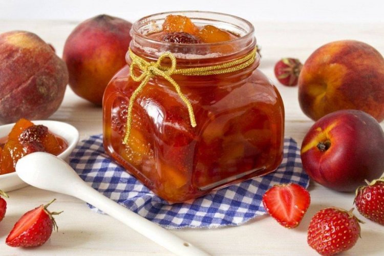 Peach and Strawberry Jam