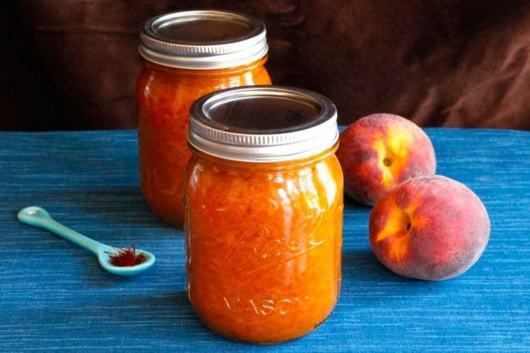 Peach Jam with Saffron (Ground)