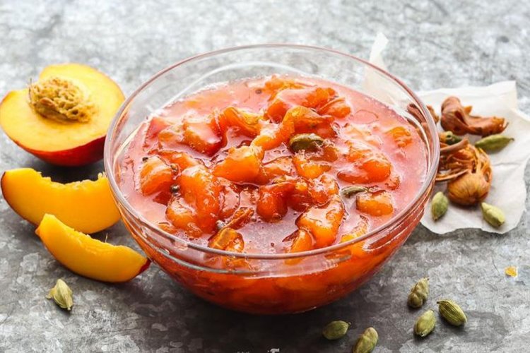 Peach Jam with Cardamom
