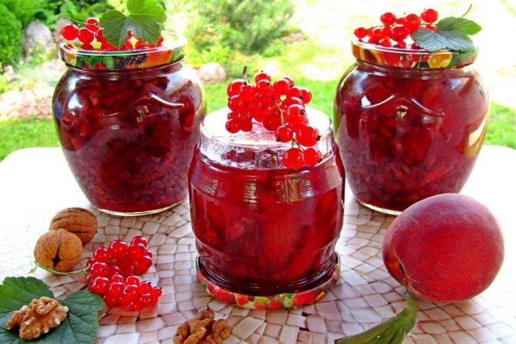 Peach and Redcurrant Jam