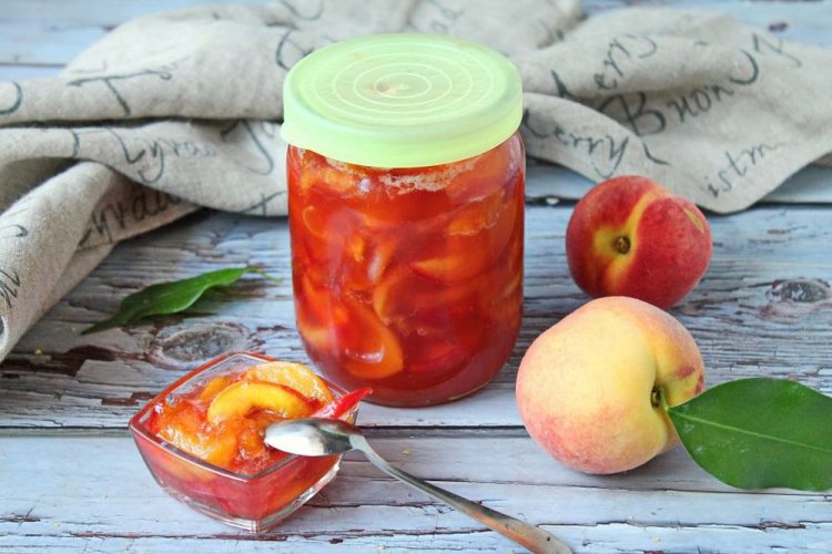 Peach Jam with Honey