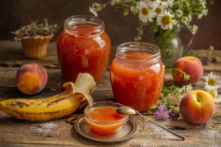 Peach and Banana Jam