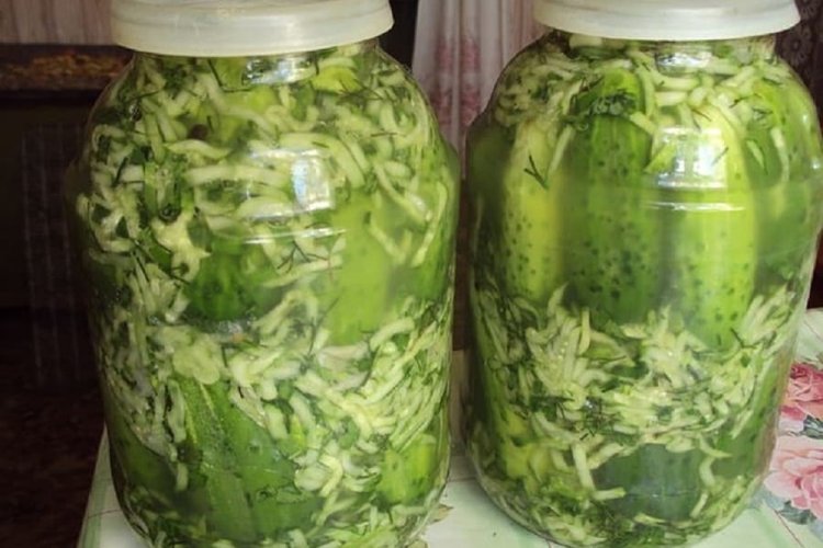 Pepinos picantes en su propio jugo para el invierno