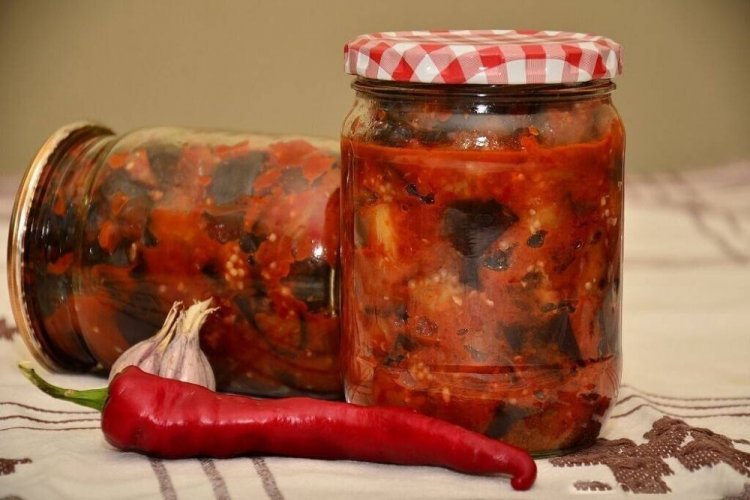 Lecho with Eggplant and Tomatoes without Vinegar