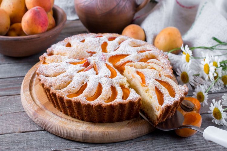 Tarta de albaricoque con aceite vegetal