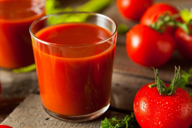 Tomato Juice with Lemon Zest