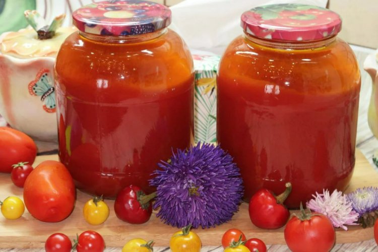 Tomato Juice with Spices and Salt