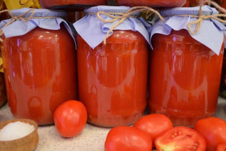 Tomato Juice with Salt and Ground Pepper