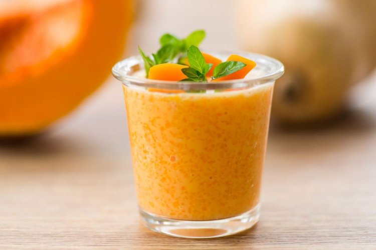 Kürbis-Birnen-Smoothie mit Kefir