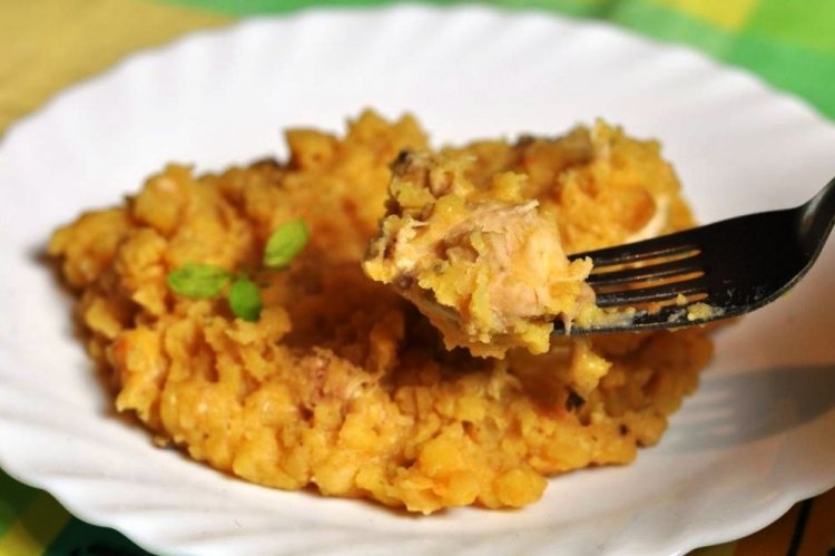 Puré de guisantes con carne