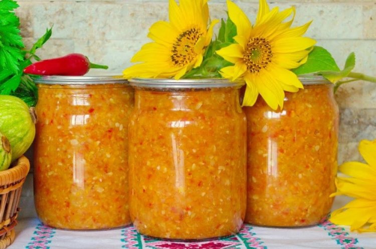 Zucchini Adjika without Vinegar for Winter