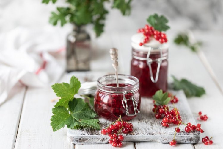 Whole Currant Berries in Their Own Juice for Winter
