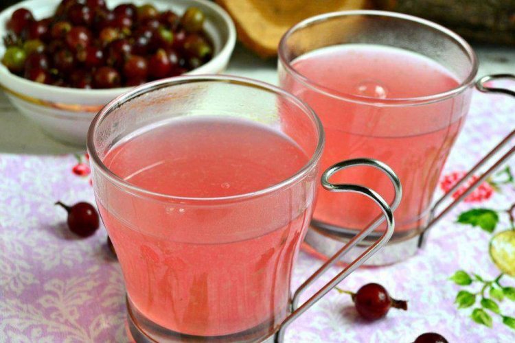 Compota de puré de grosella espinosa