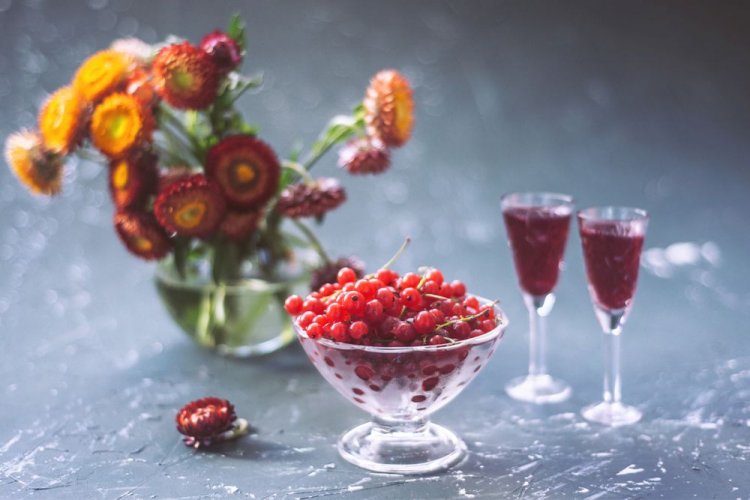 Redcurrant Wine with Cognac
