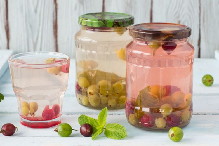 Simple Gooseberry Mojito Compote Recipe