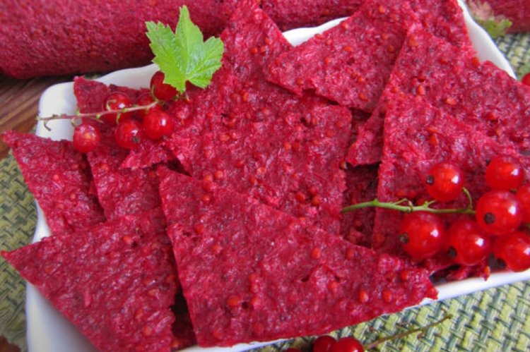 Pastila aus roten Johannisbeeren im Ofen