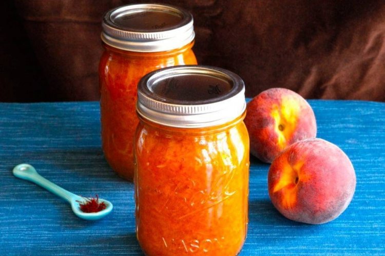 Pfirsichmarmelade mit Honig