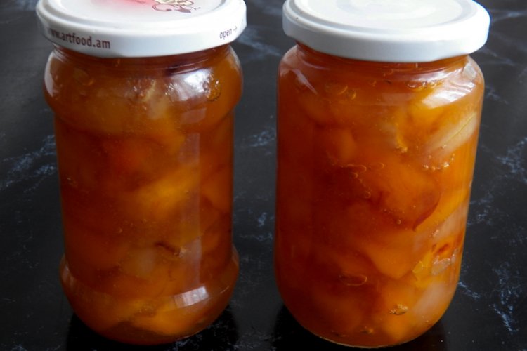 Pfirsichmarmelade mit Melone