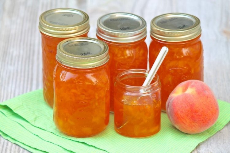 Pfirsichmarmelade mit Gelfix