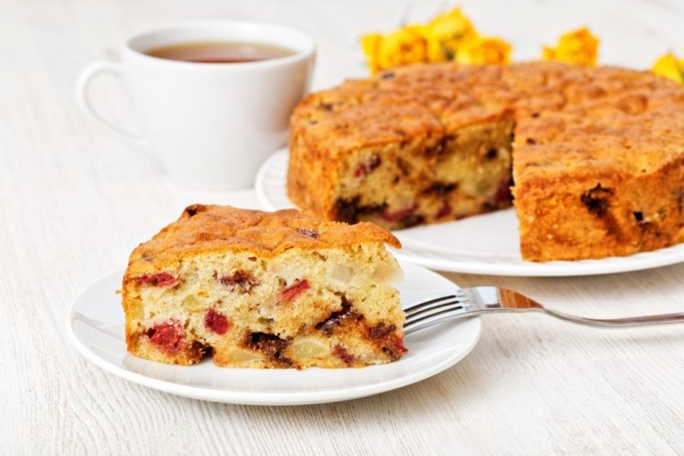Pastel de Cuaresma con frutas secas
